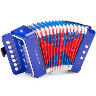 Accordion with music book - blue